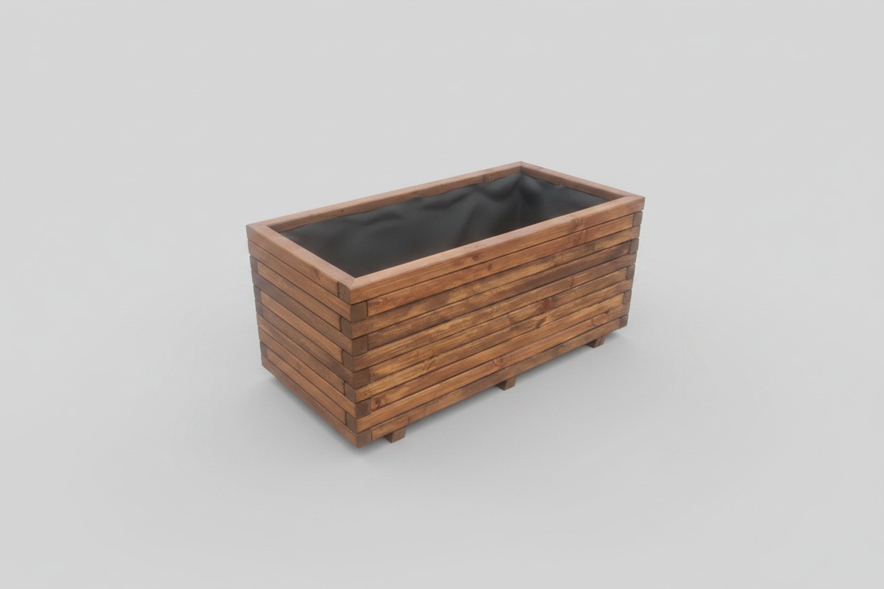 Ahşap Saksı · 150×50×45 cm — 5