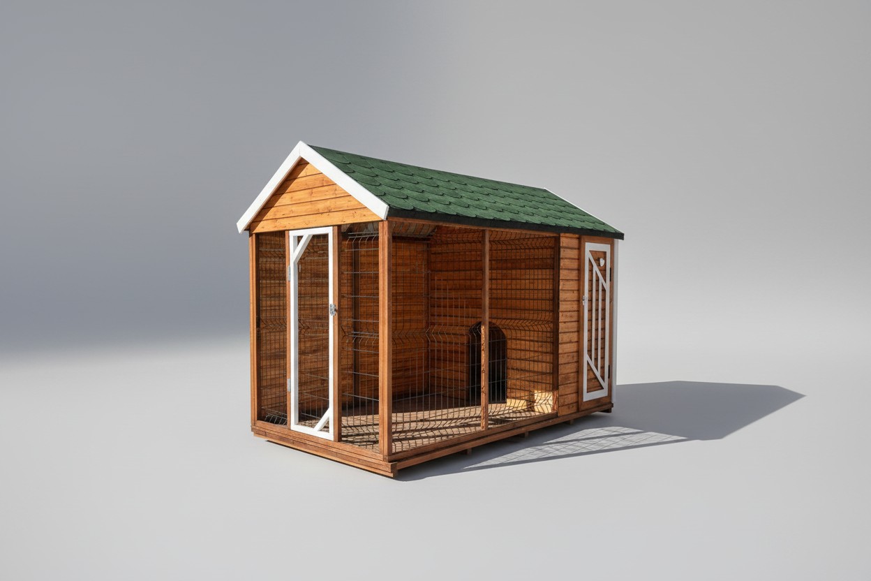 Köpek Kulübesi · Telli · 310×160×210 cm — 2