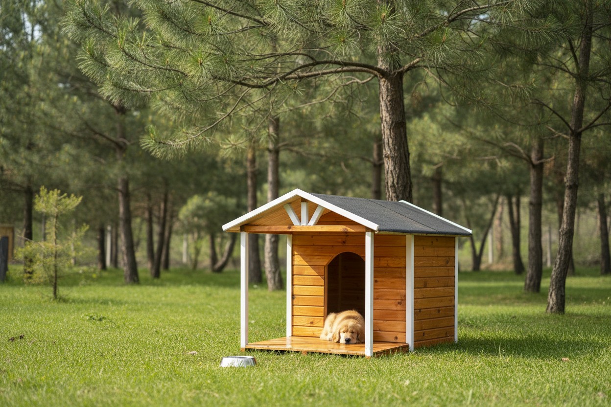 Köpek Kulübesi · Verandalı · 160×115×110 cm — 4