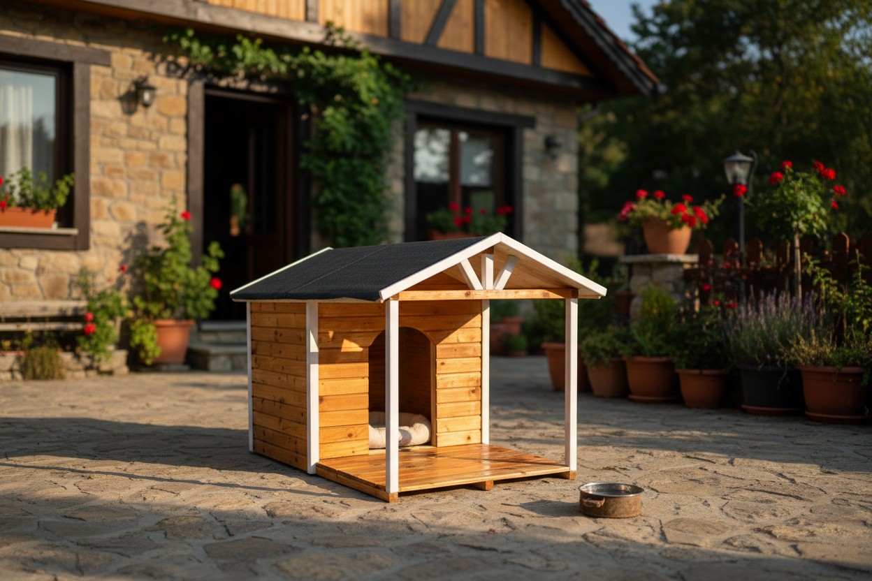Köpek Kulübesi · Verandalı Büyük · 170×103×140 cm — 5
