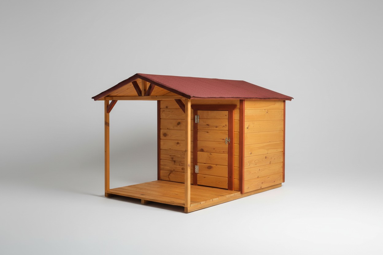Köpek Kulübesi · Verandalı Yalıtımlı · 200×100×150 cm — 3