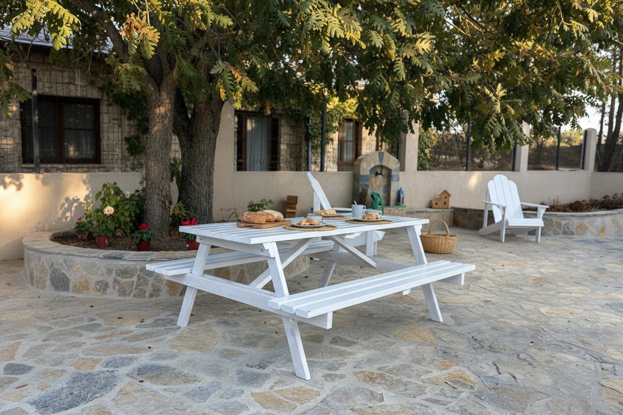 Piknik Masası · 8 Kişilik Beyaz — 2